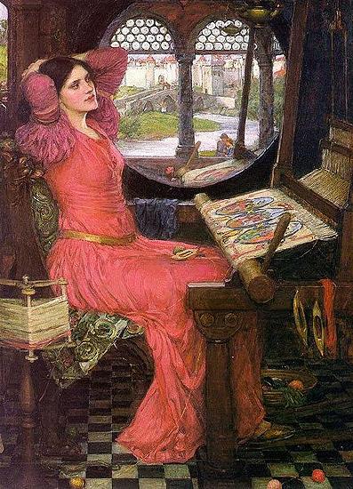 John William Waterhouse I am half-sick of shadows, said the Lady of Shalott oil painting picture